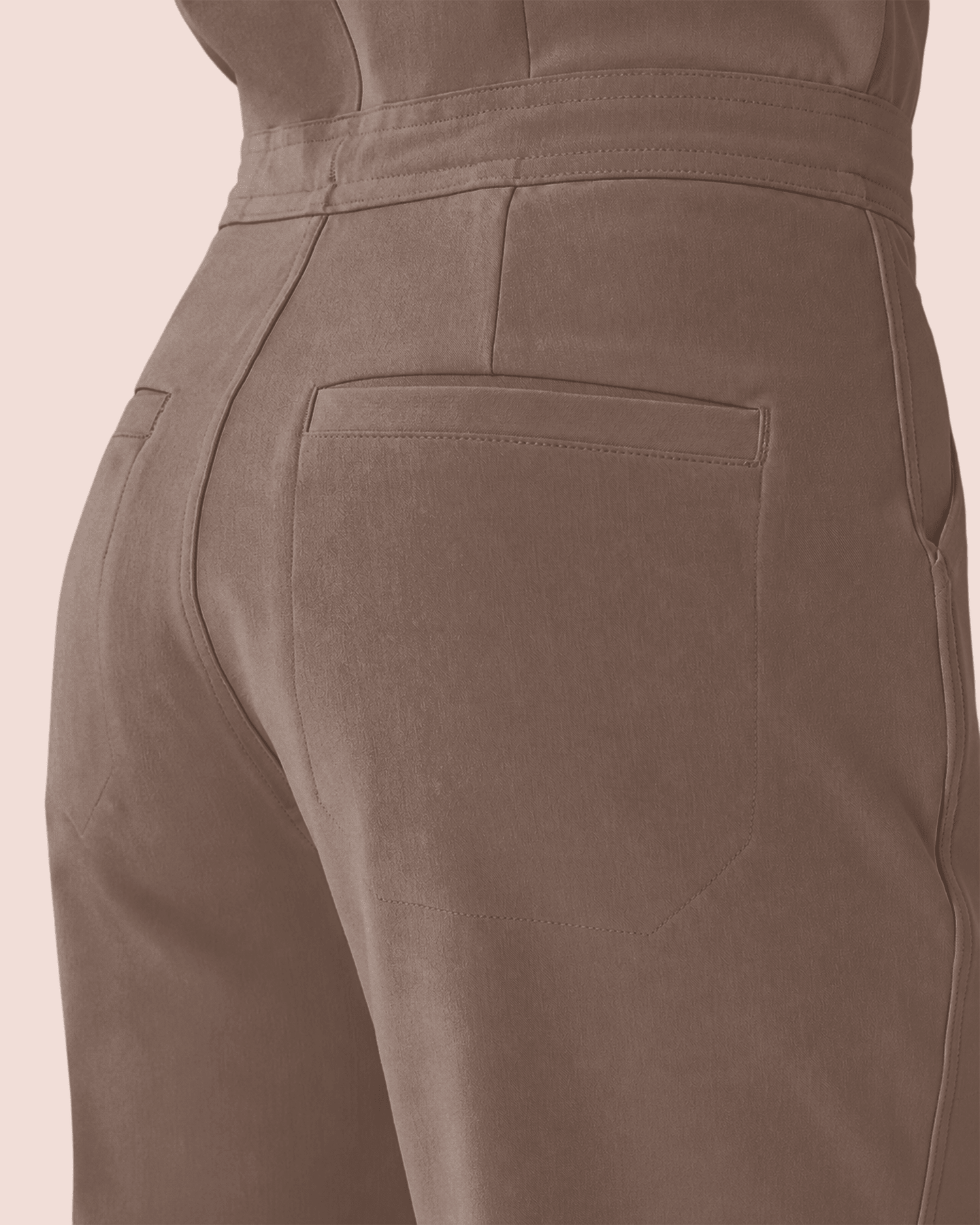 Women's Jogger Jumpsuit Mocha - Scrubloop