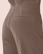 Women's Jogger Jumpsuit Mocha - Scrubloop