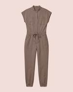 Women's Jogger Jumpsuit Mocha - Scrubloop