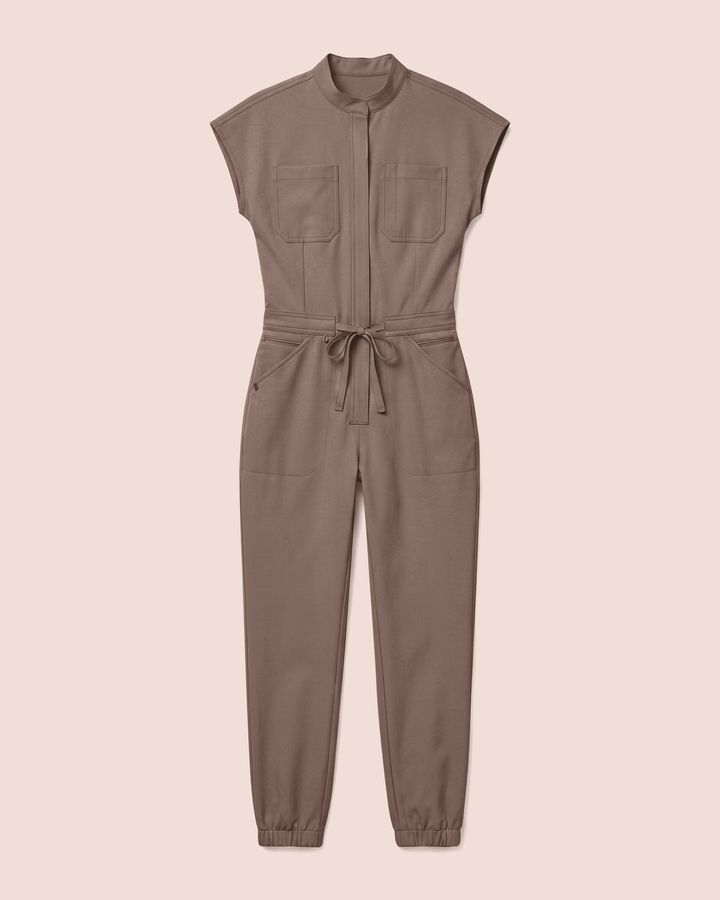 Women's Jogger Jumpsuit Mocha