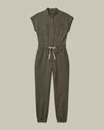 Women's Jogger Jumpsuit Olive - Scrubloop