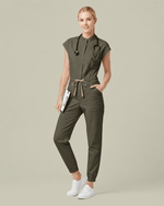 Women's Jogger Jumpsuit Olive - Scrubloop