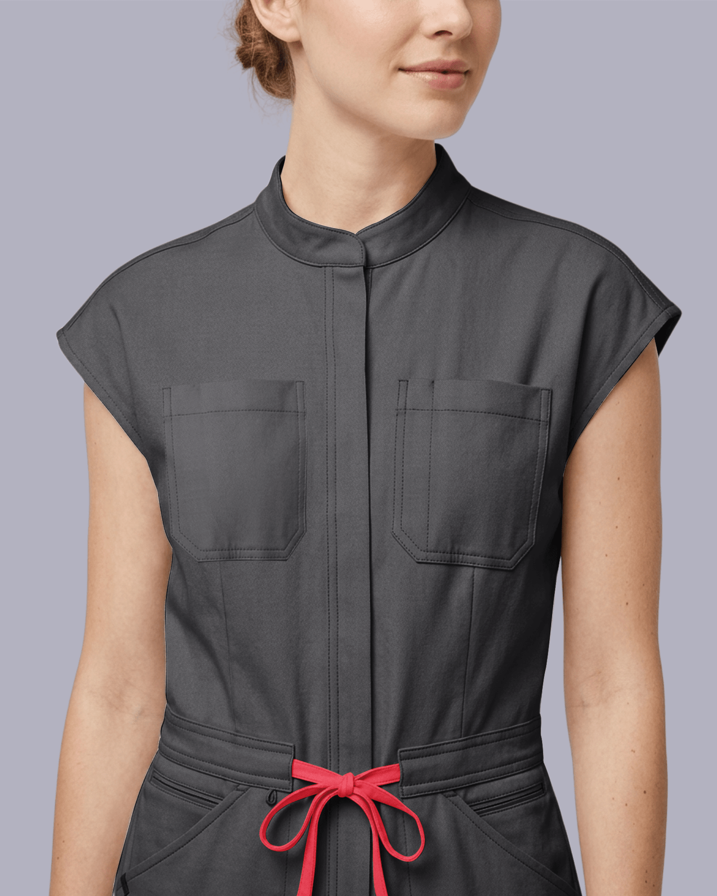 Women's Jogger Jumpsuit Pewter - Scrubloop