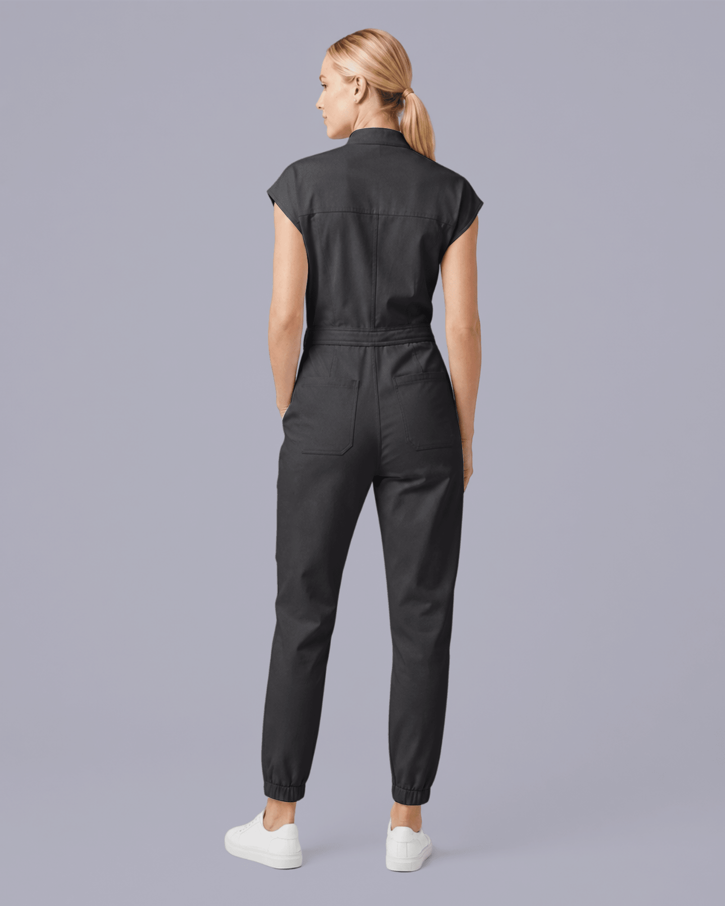 Women's Jogger Jumpsuit Pewter - Scrubloop