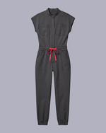 Women's Jogger Jumpsuit Pewter - Scrubloop