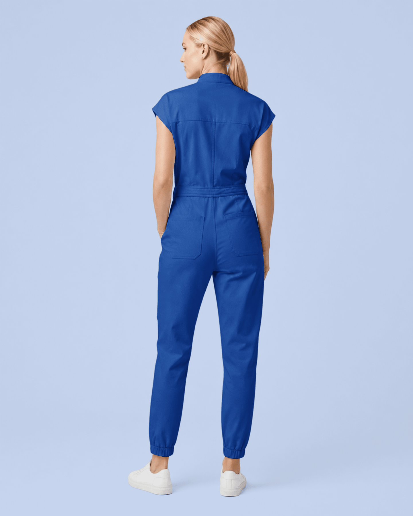 Women's Jogger Jumpsuit Royal Blue - Scrubloop