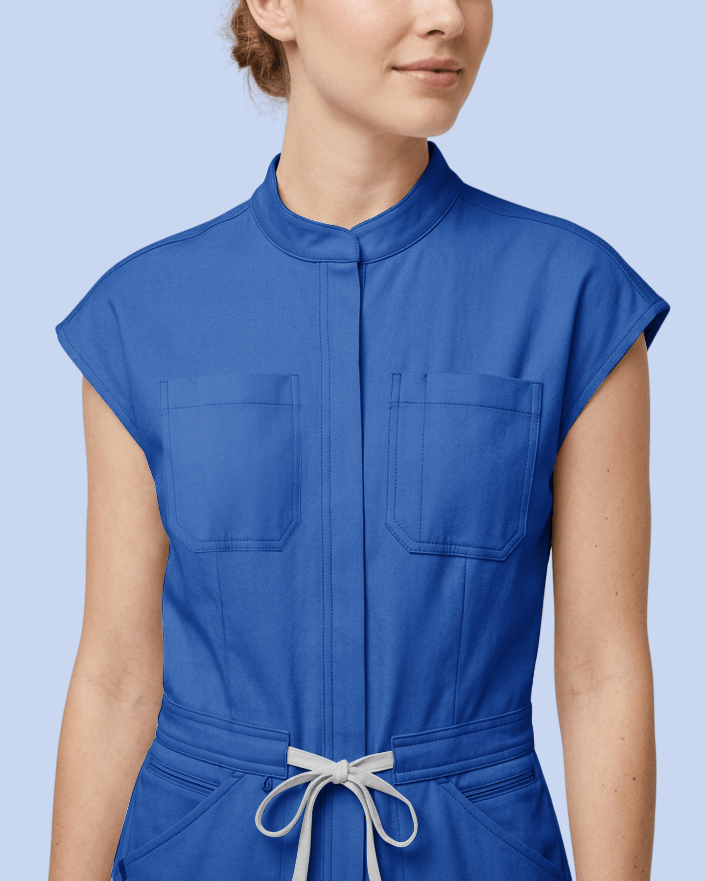 Women's Jogger Jumpsuit Royal Blue - Scrubloop