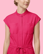 Women's Jogger Jumpsuit Sangria - Scrubloop