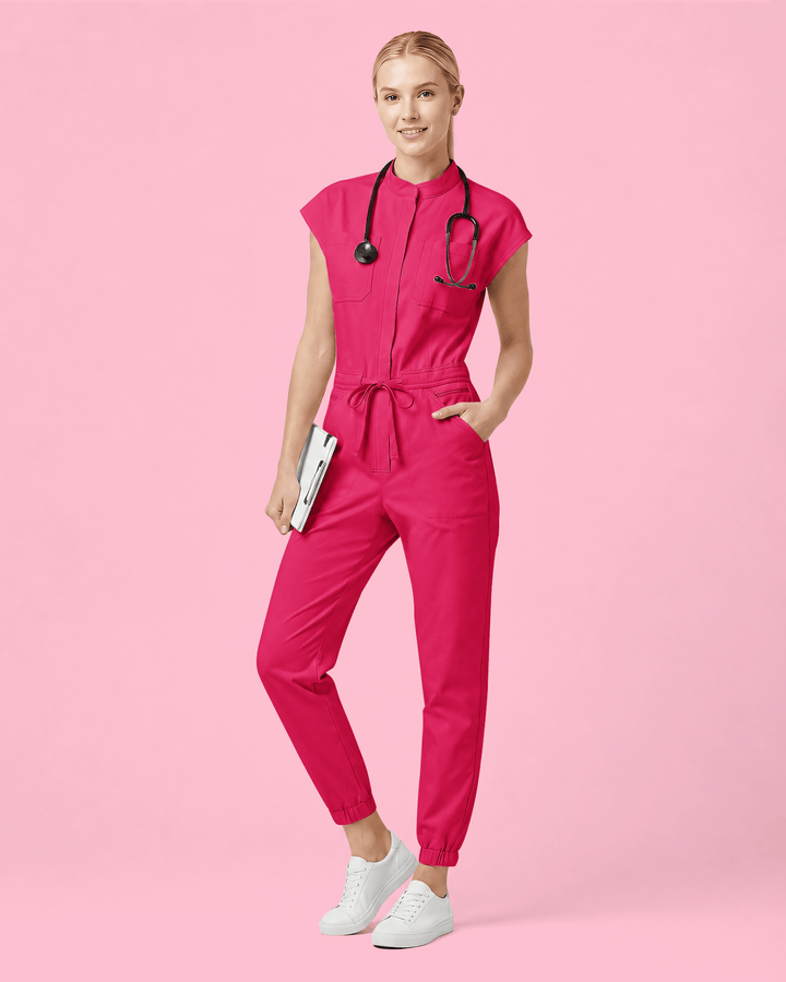 Women's Jogger Jumpsuit Sangria