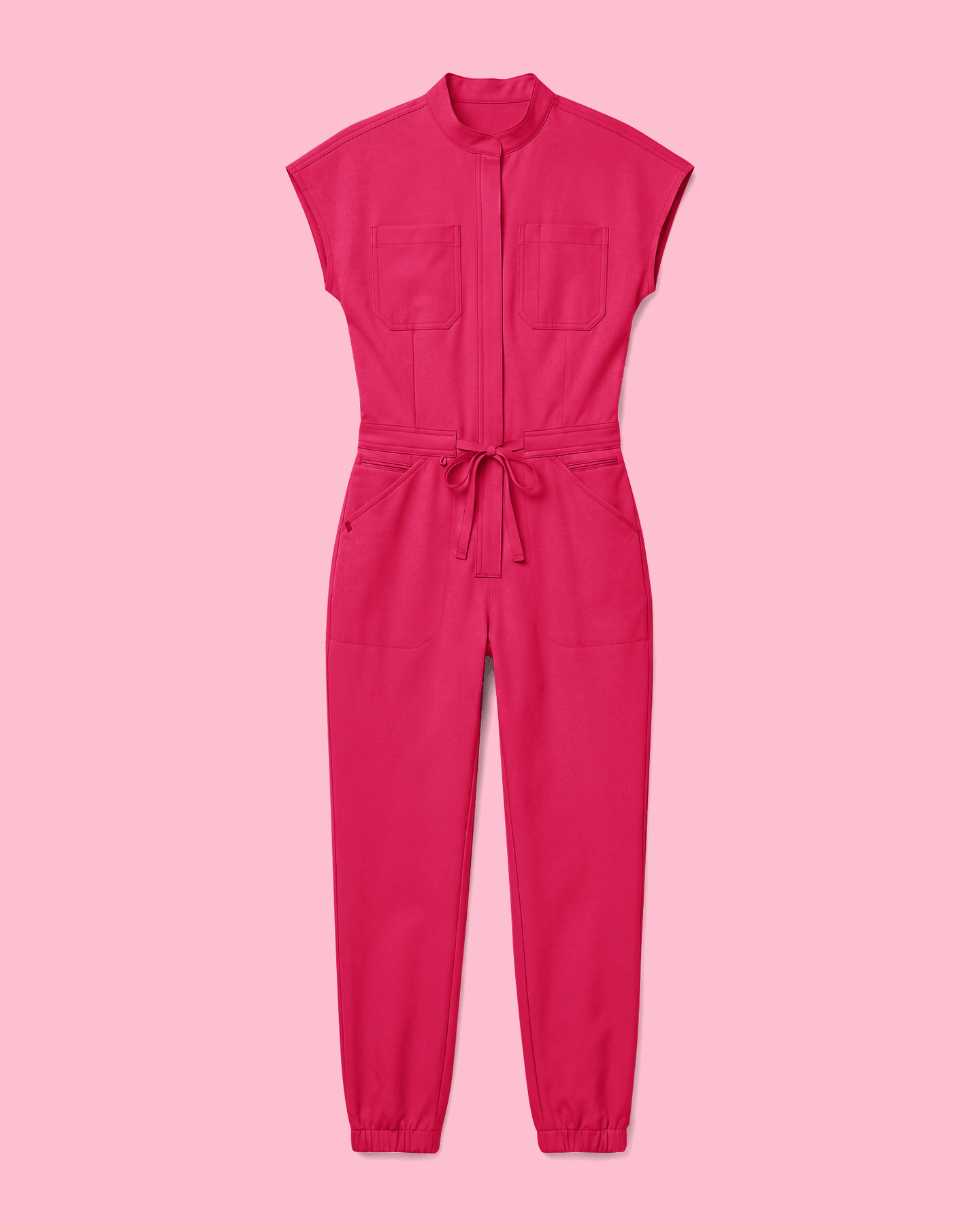Women's Jogger Jumpsuit Sangria - Scrubloop