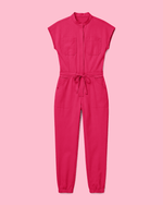 Women's Jogger Jumpsuit Sangria - Scrubloop