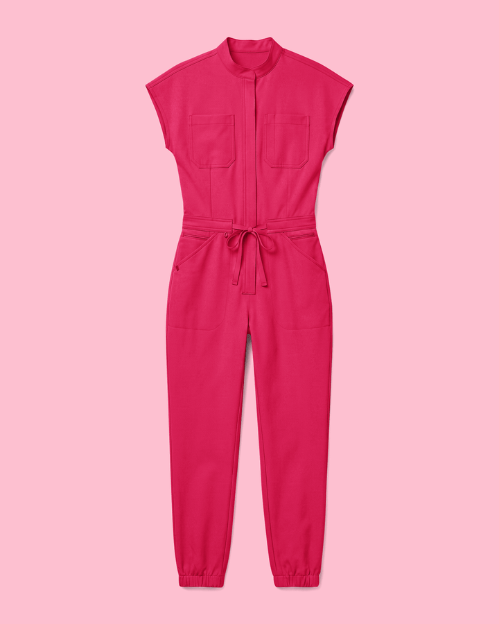 Women's Jogger Jumpsuit Sangria