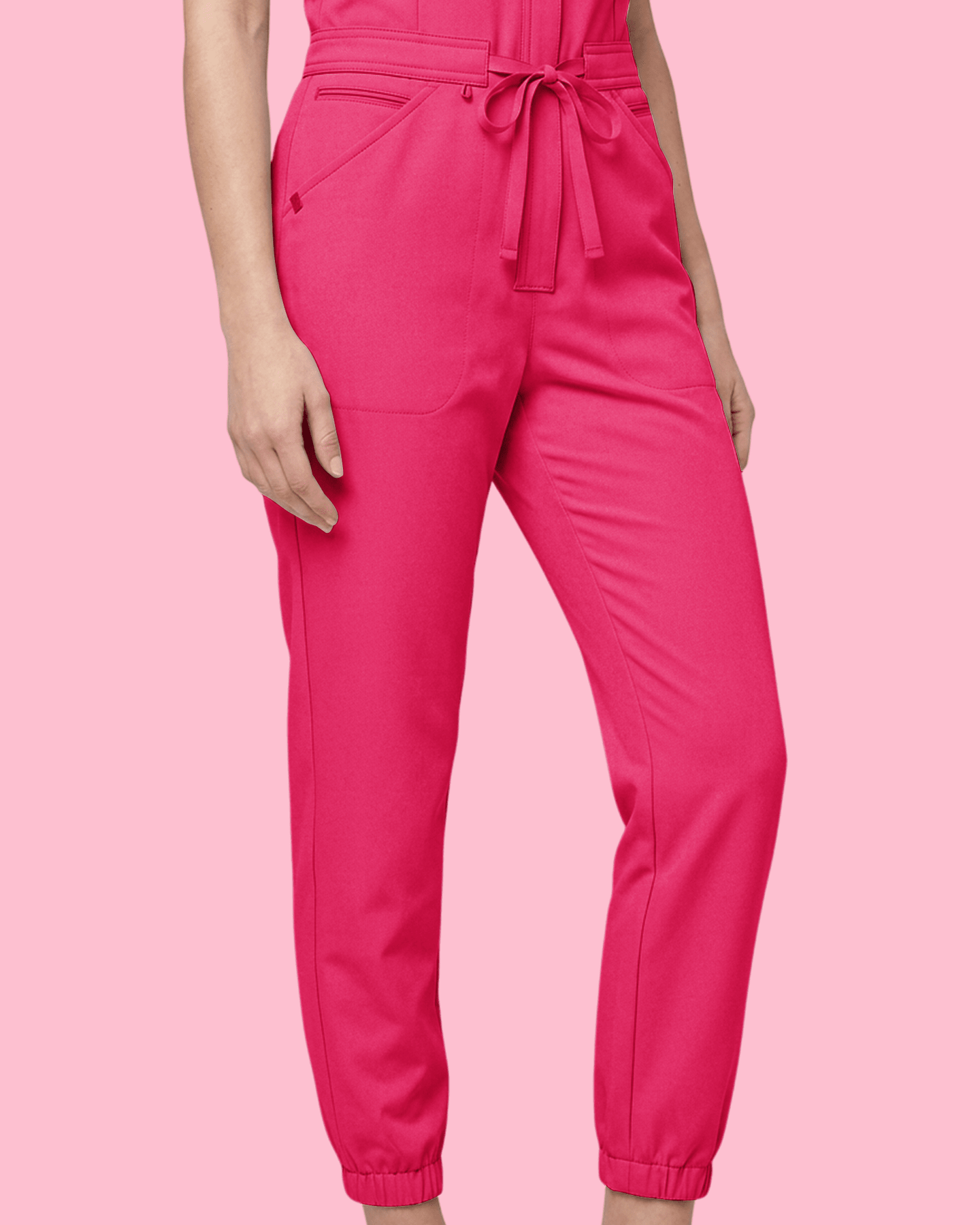 Women's Jogger Jumpsuit Sangria - Scrubloop