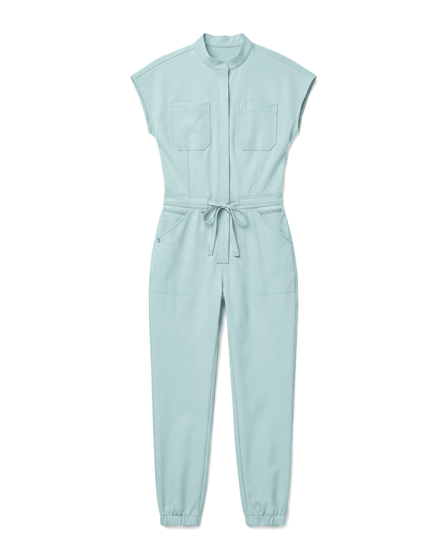 Women's Jogger Jumpsuit Sky Blue - Scrubloop