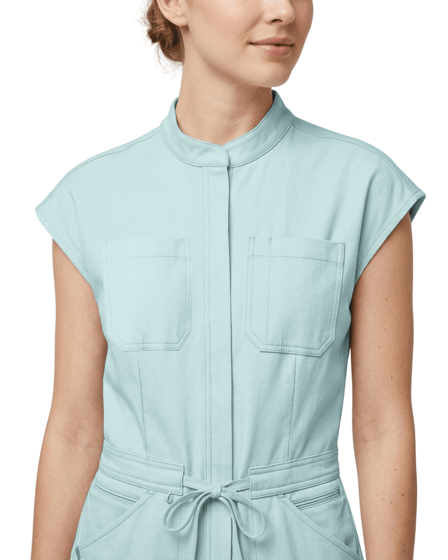 Women's Jogger Jumpsuit Sky Blue - Scrubloop