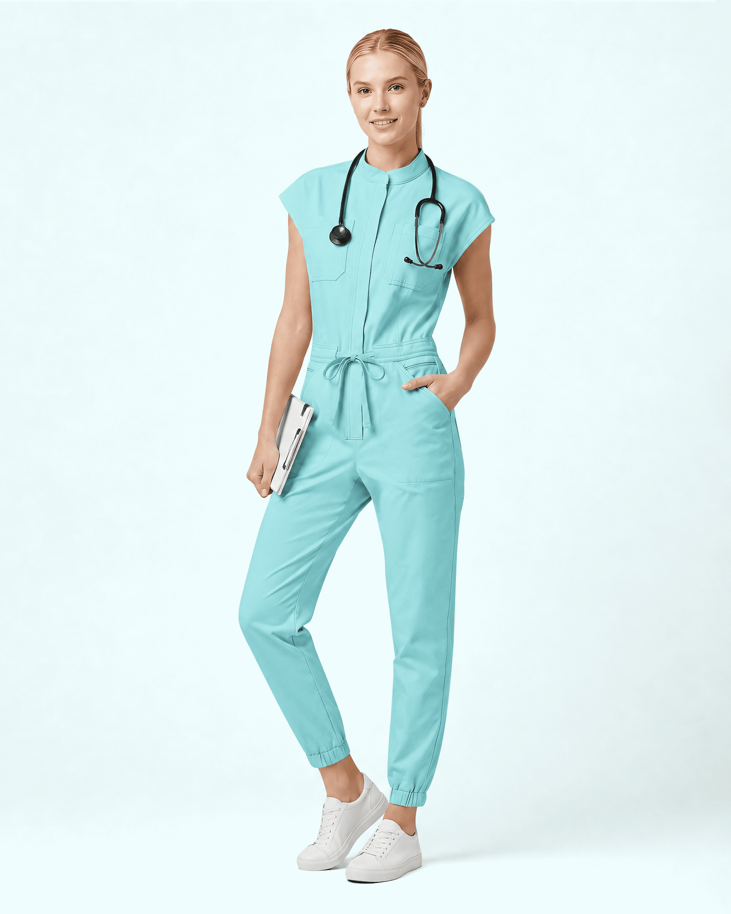 Women's Jogger Jumpsuit Surf - Scrubloop