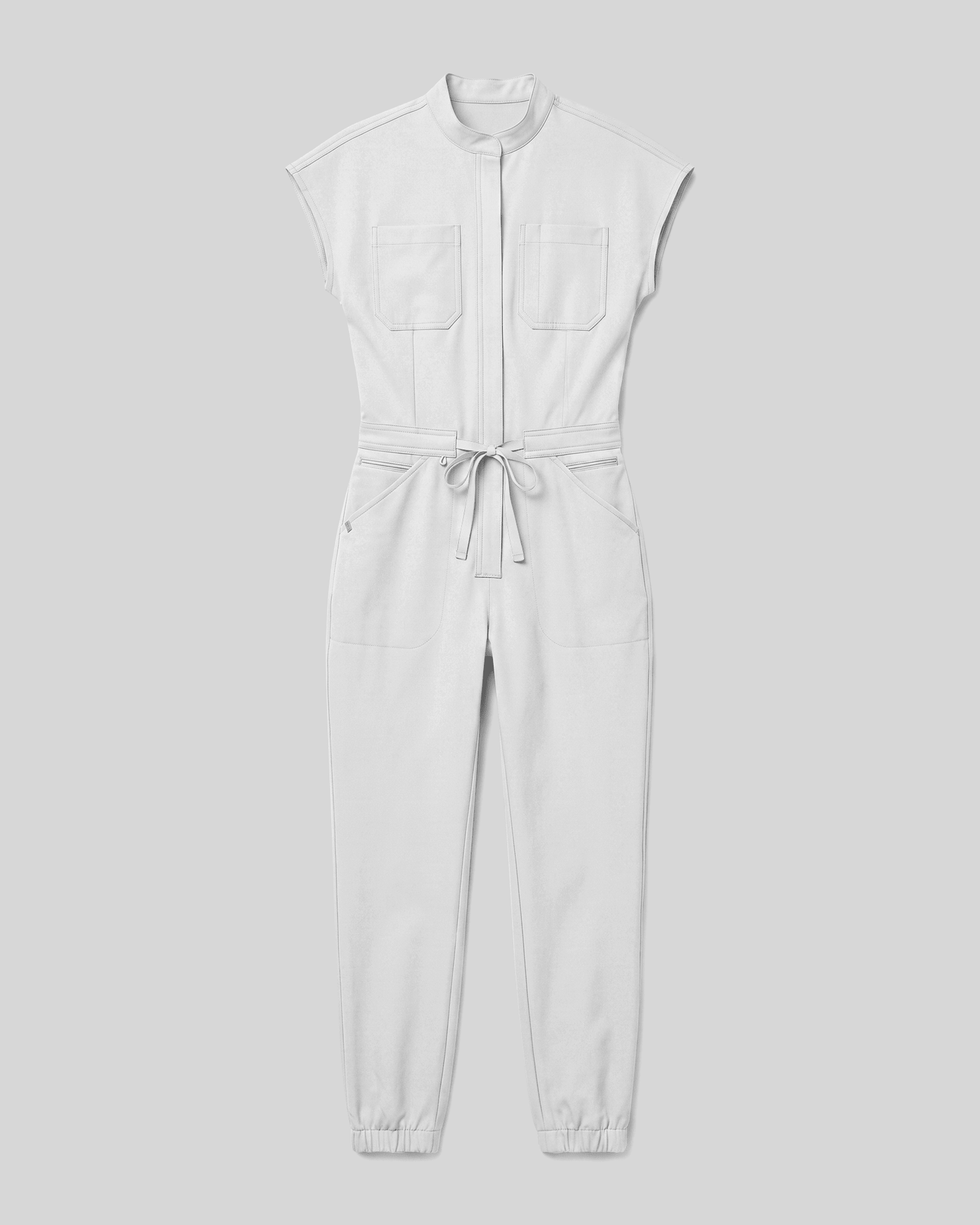 Women's Jogger Jumpsuit White - Scrubloop
