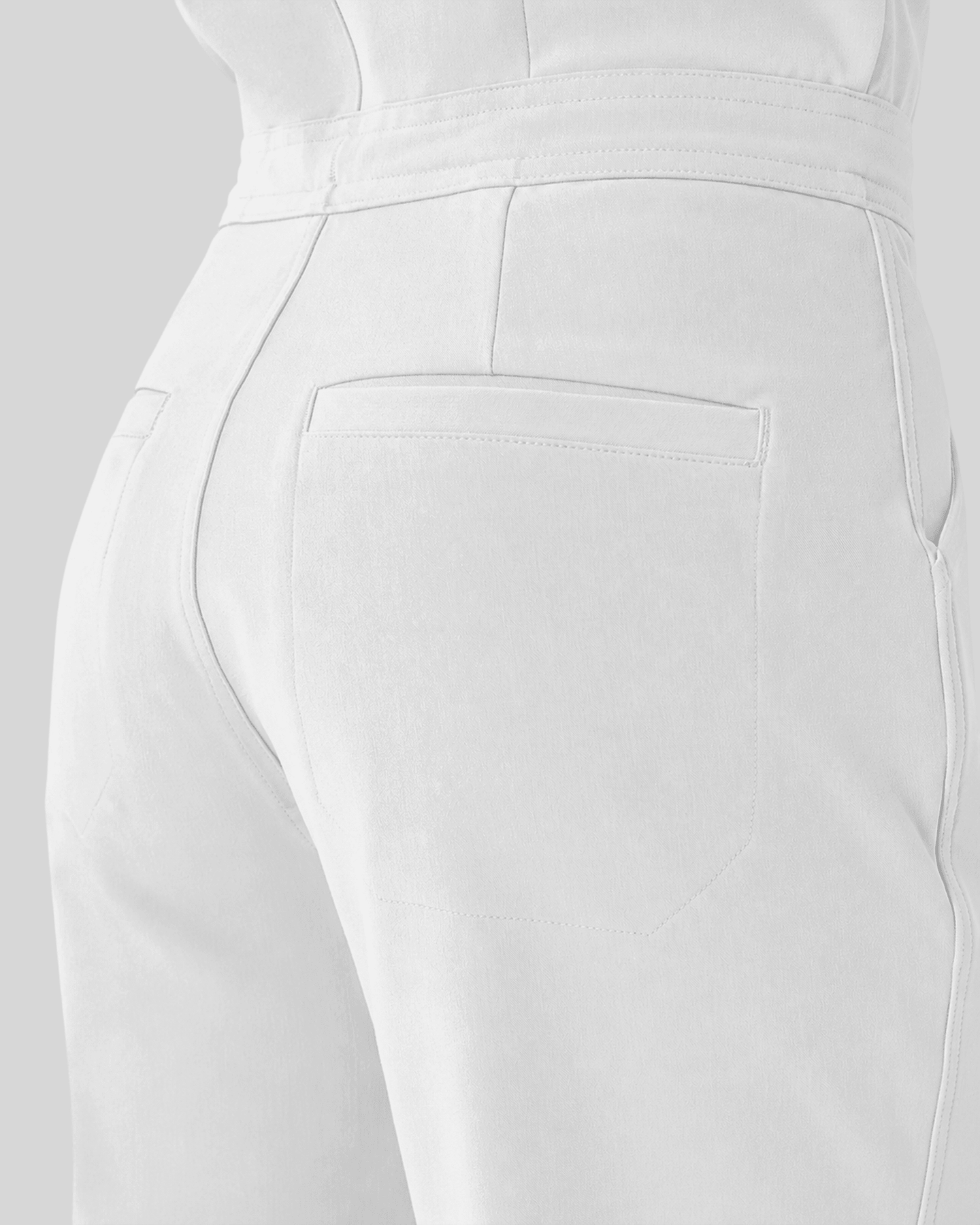 Women's Jogger Jumpsuit White - Scrubloop