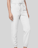 Women's Jogger Jumpsuit White - Scrubloop