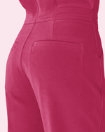 Women's Jogger Jumpsuit Wild Berry - Scrubloop