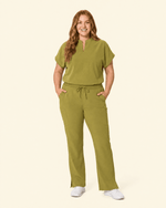 Women's Mandarin Dolman Top Avocado - Scrubloop