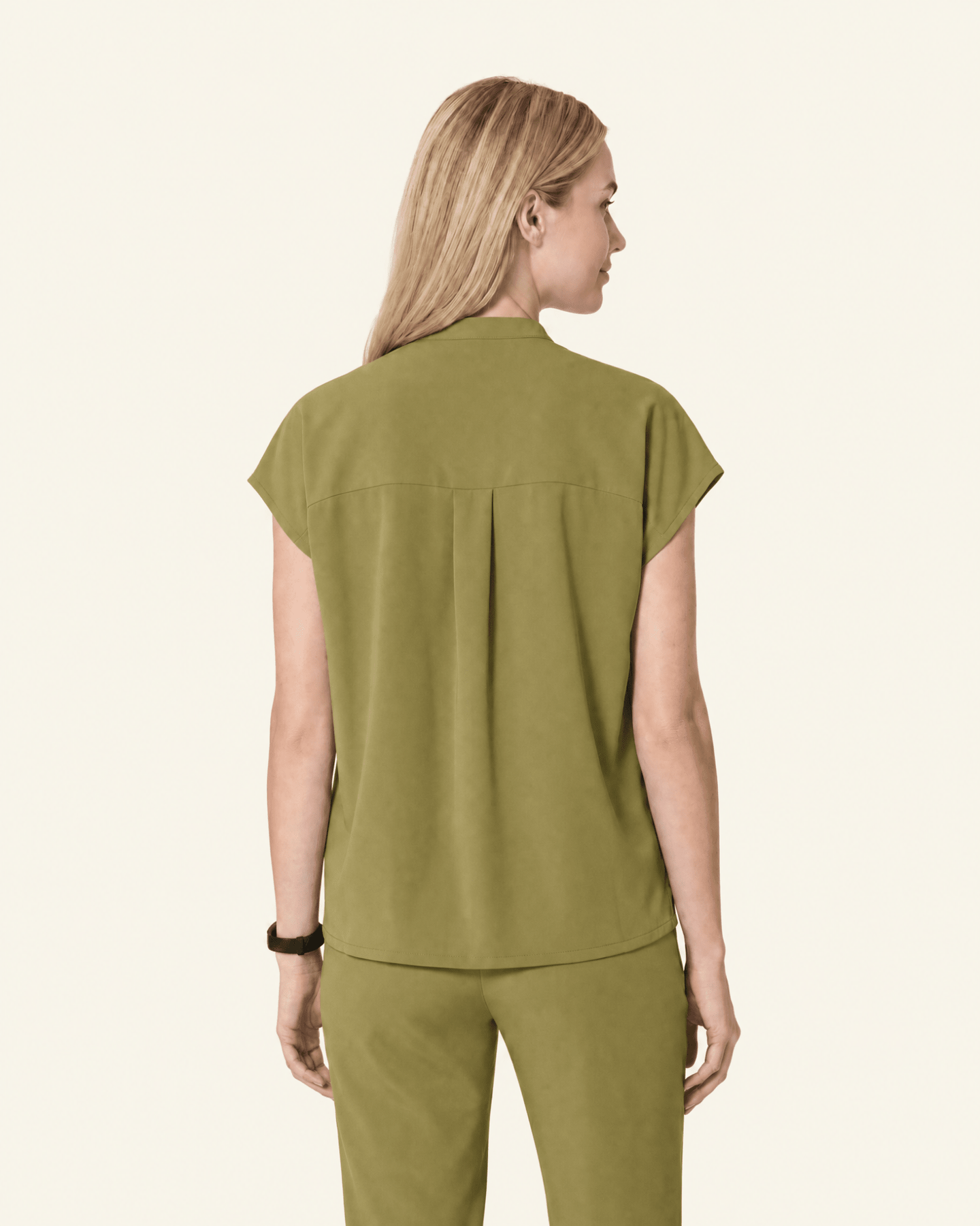 Women's Mandarin Dolman Top Avocado - Scrubloop
