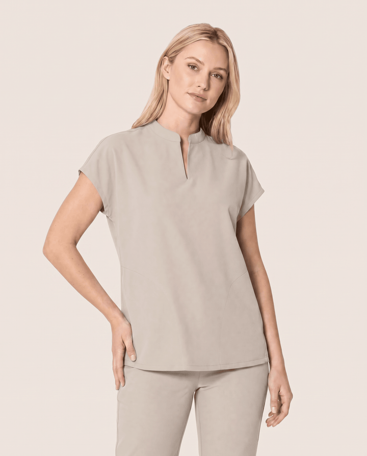 Women's Mandarin Dolman Top Birch