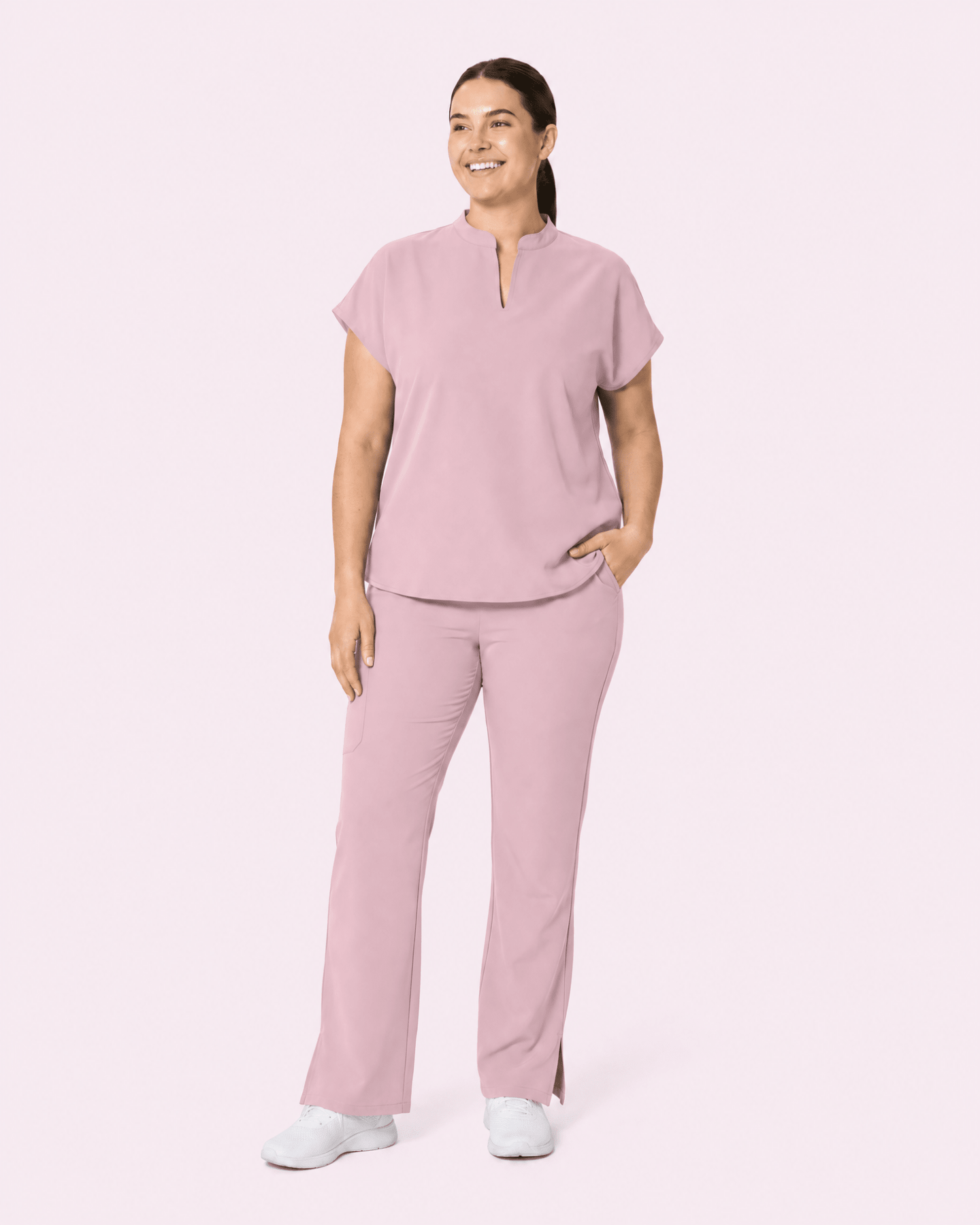 Women's Mandarin Dolman Top Blossom - Scrubloop