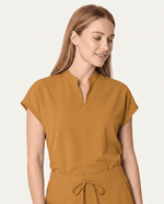 Women's Mandarin Dolman Top Cider - Scrubloop