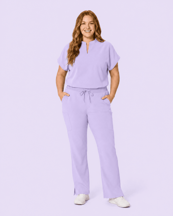 Women's Mandarin Dolman Top Lavender