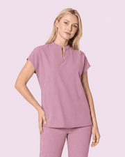 Women's Mandarin Dolman Top Lilac