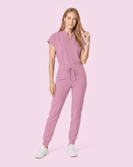 Women's Mandarin Dolman Top Lilac - Scrubloop