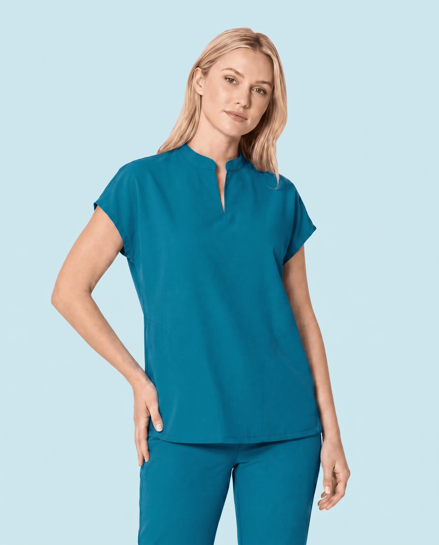 Women's Mandarin Dolman Top Marina - Scrubloop
