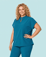 Women's Mandarin Dolman Top Marina - Scrubloop