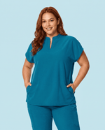 Women's Mandarin Dolman Top Marina - Scrubloop