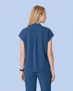 Women's Mandarin Dolman Top Ocean - Scrubloop