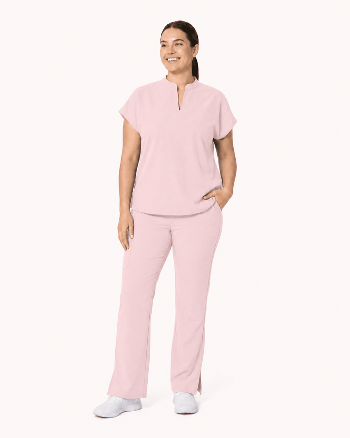 Women's Mandarin Dolman Top Rose Quartz