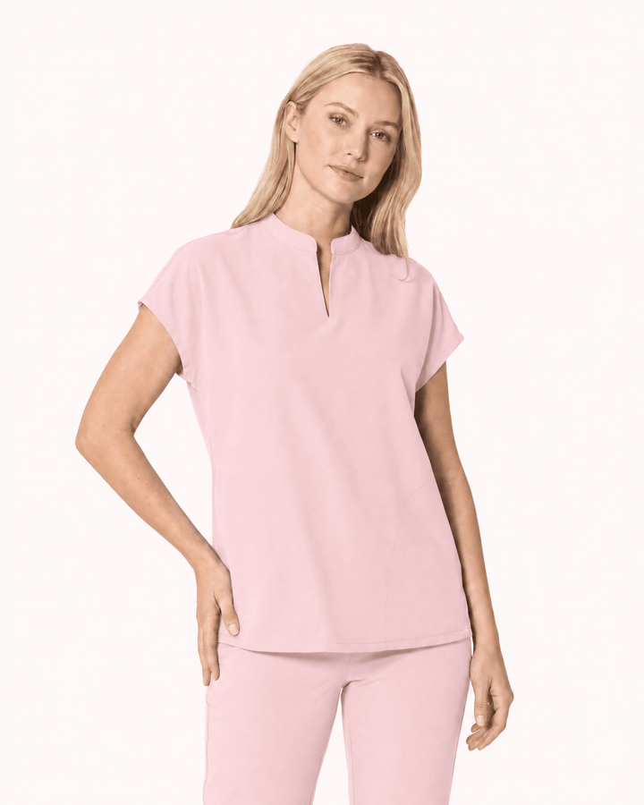 Women's Mandarin Dolman Top Rose Quartz