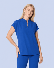Women's Mandarin Dolman Top Royal Blue