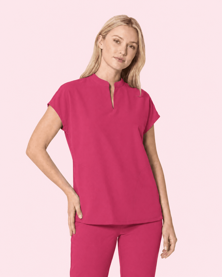 Women's Mandarin Dolman Top Wild Berry