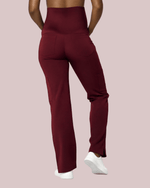 Women's Maternity Cargo Pant Burgundy - Scrubloop