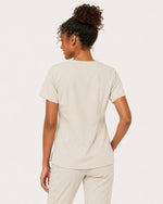 Women's One-Pocket V-neck Scrub Top Birch - Scrubloop
