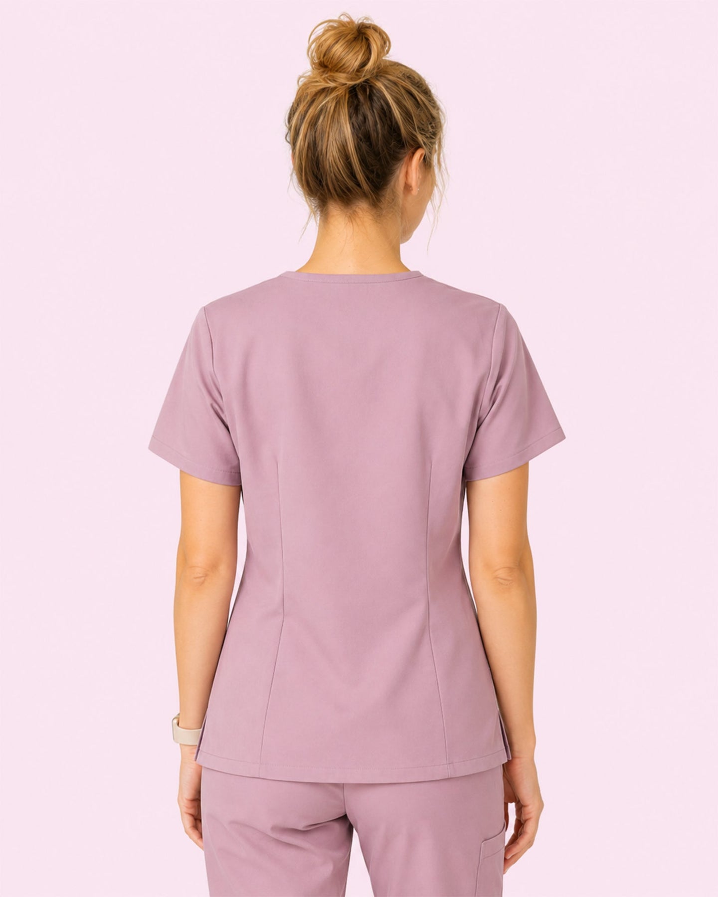 Women's One-Pocket V-neck Scrub Top Blossom - Scrubloop