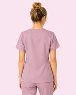 Women's One-Pocket V-neck Scrub Top Blossom - Scrubloop