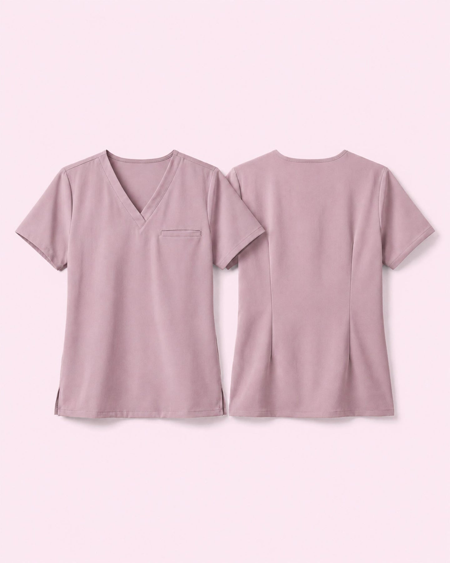 Women's One-Pocket V-neck Scrub Top Blossom - Scrubloop