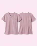Women's One-Pocket V-neck Scrub Top Blossom - Scrubloop