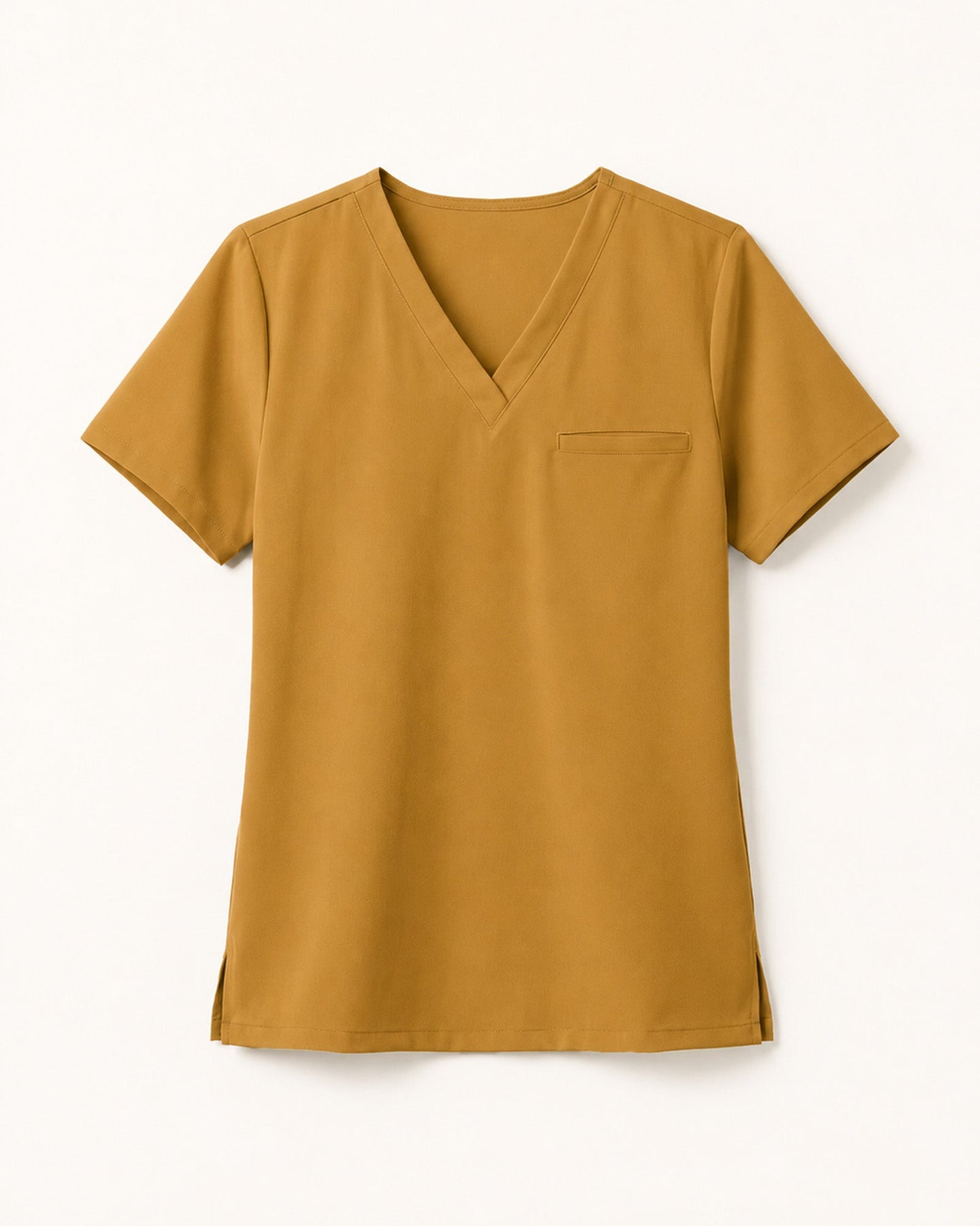 Women's One-Pocket V-neck Scrub Top Cider - Scrubloop