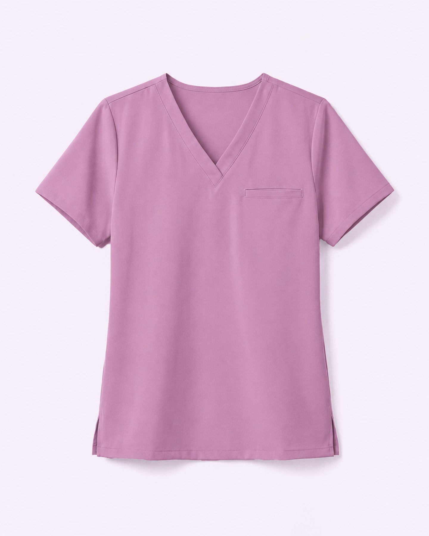 Women's One-Pocket V-neck Scrub Top Lilac - Scrubloop