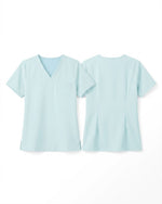 Women's One-Pocket V-neck Scrub Top Sky Blue - Scrubloop
