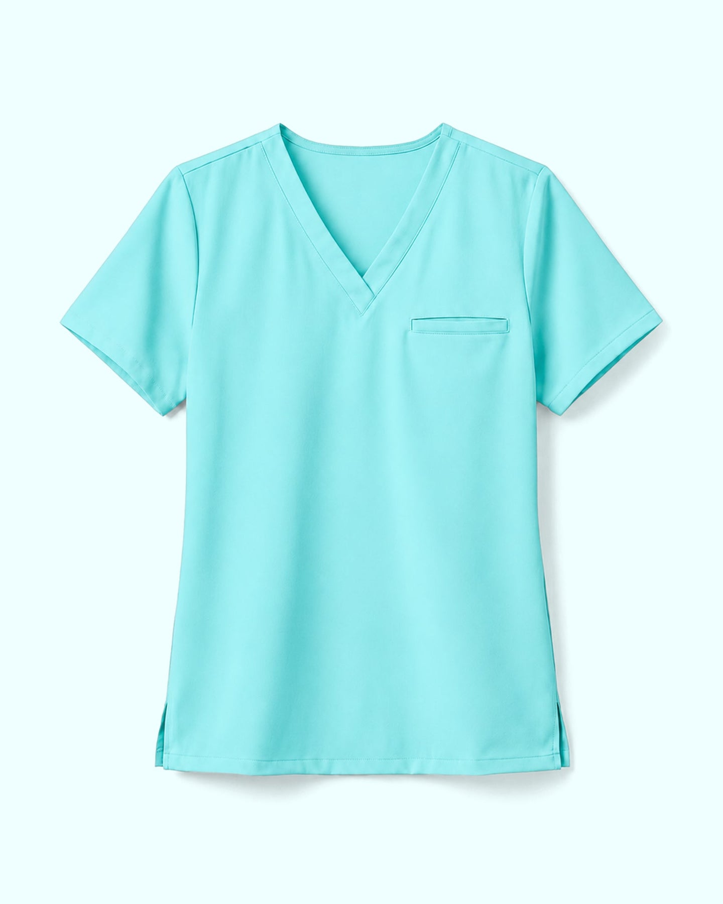 Women's One-Pocket V-neck Scrub Top Surf - Scrubloop